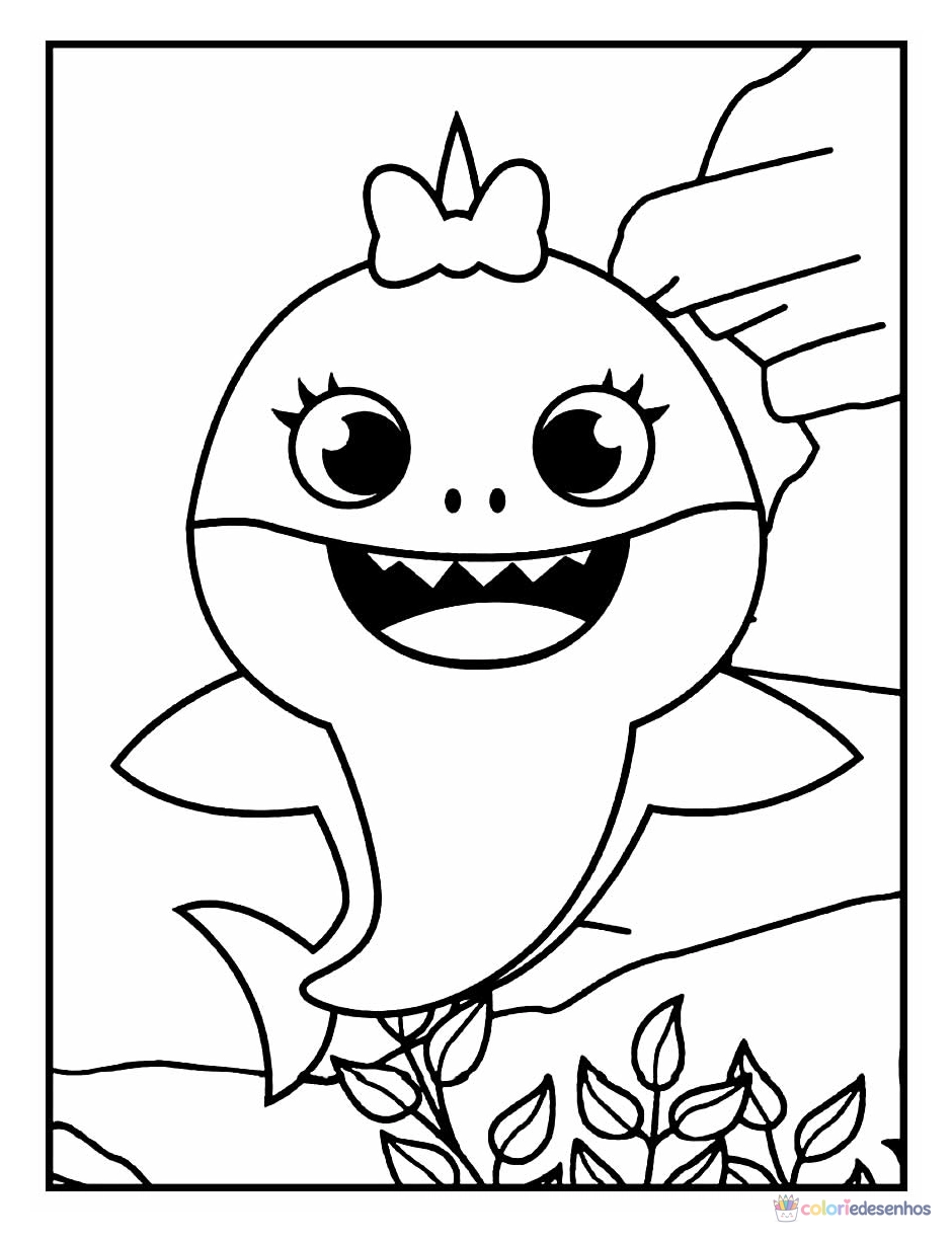 Baby Shark para colorir