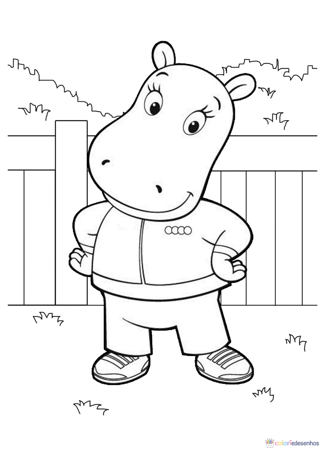 Backyardigans para imprimir e colorir para colorir