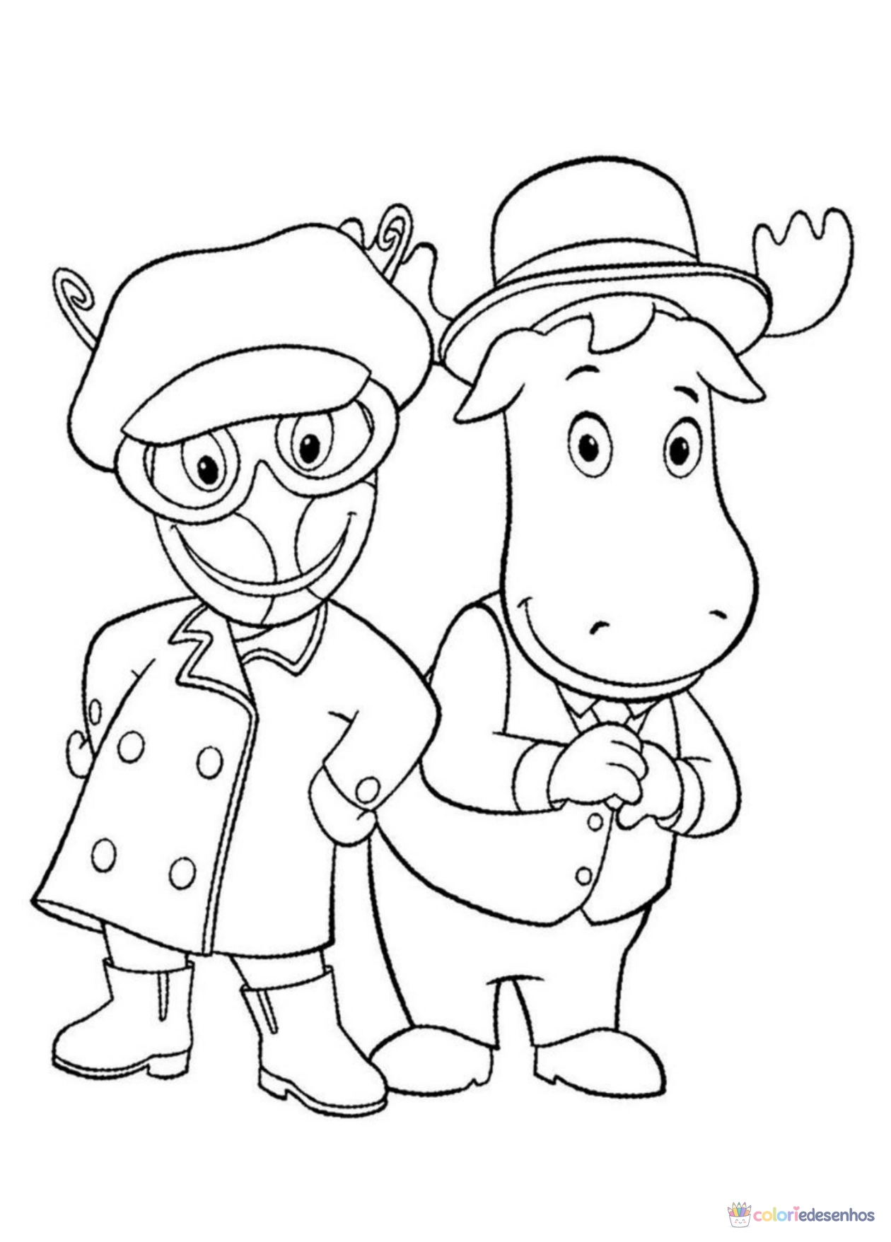 Backyardigans para imprimir e colorir para colorir