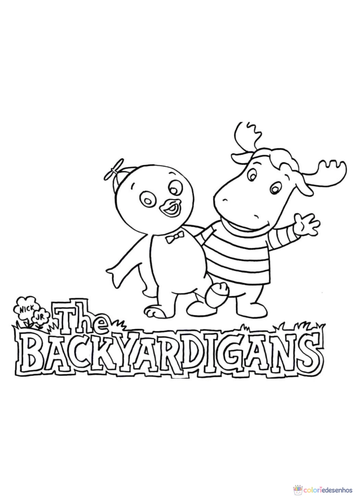 Backyardigans para imprimir e colorir para colorir