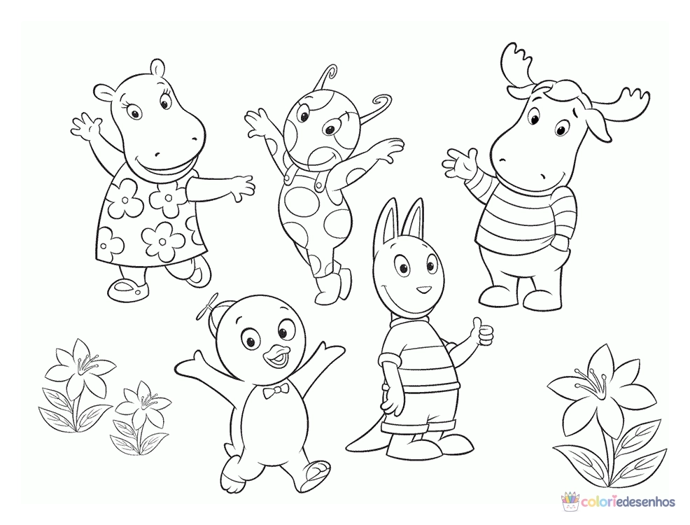 Backyardigans para colorir