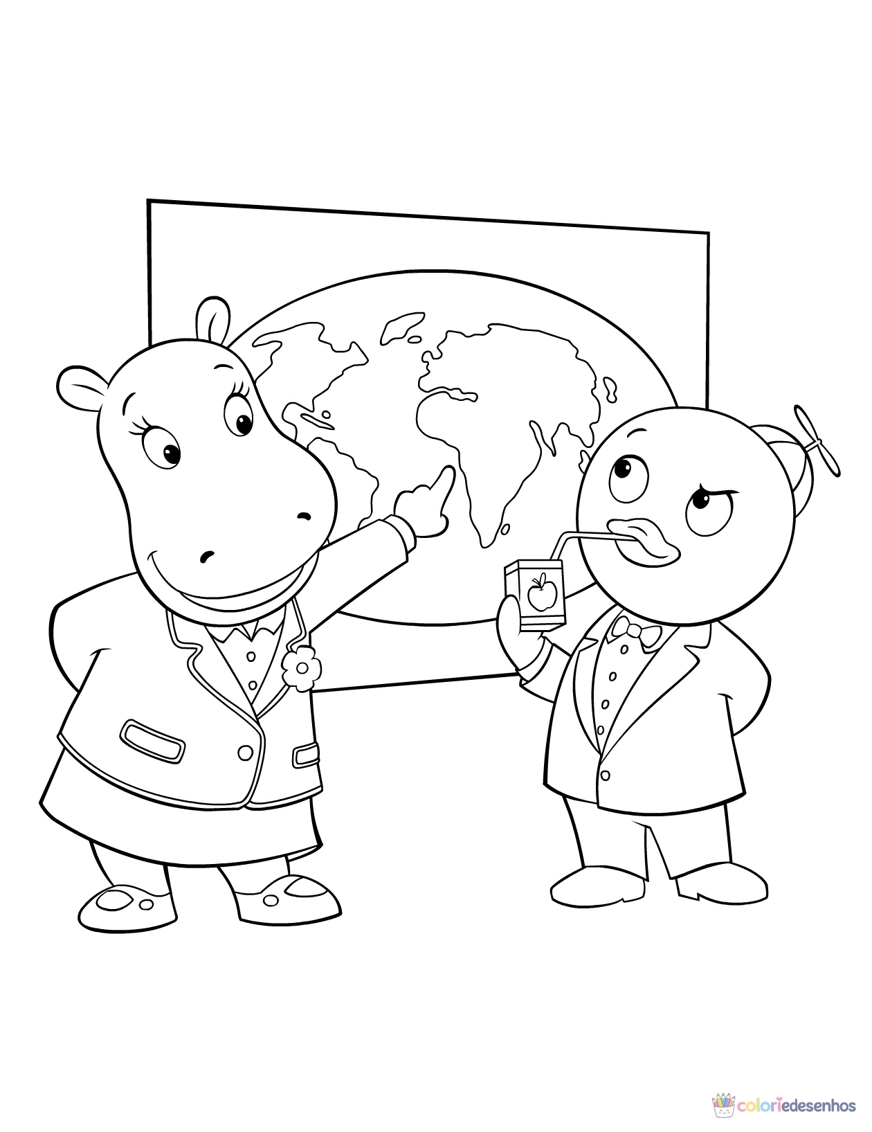 Backyardigans para colorir