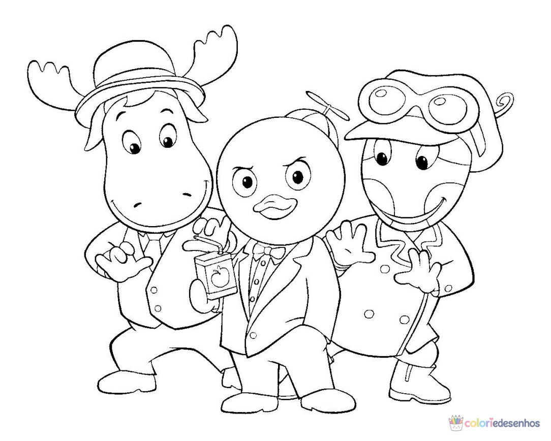 Backyardigans para colorir