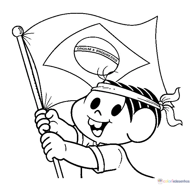 Bandeira do Brasil para colorir