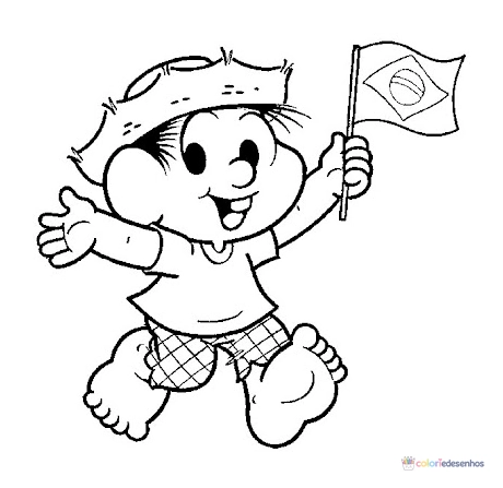 Bandeira do Brasil para colorir