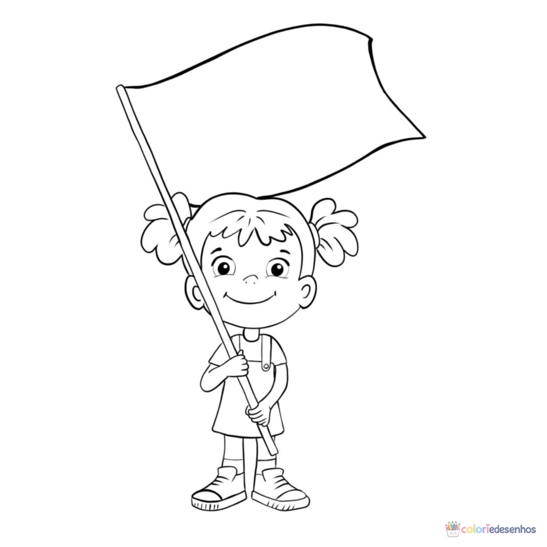 Bandeiras para colorir