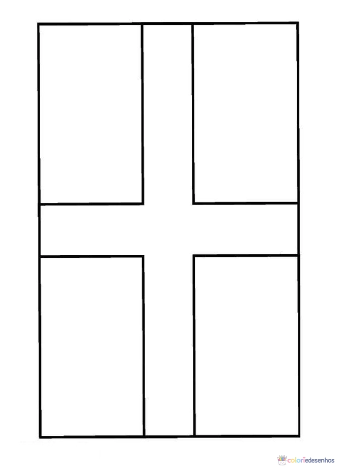 Bandeiras para colorir