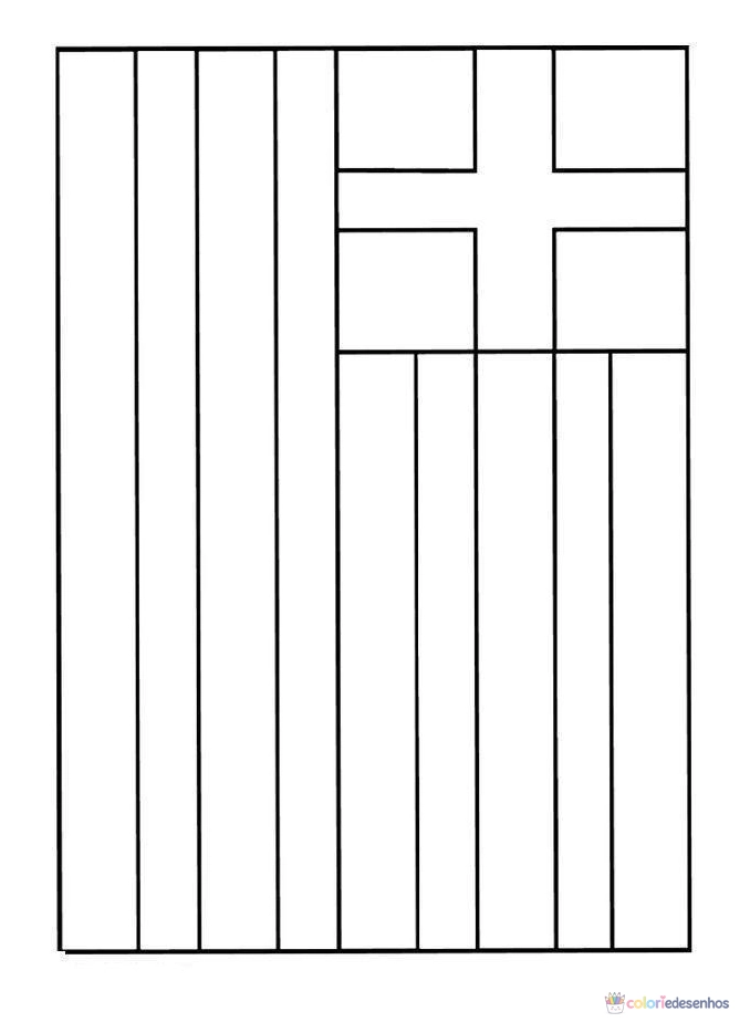 Bandeiras para colorir