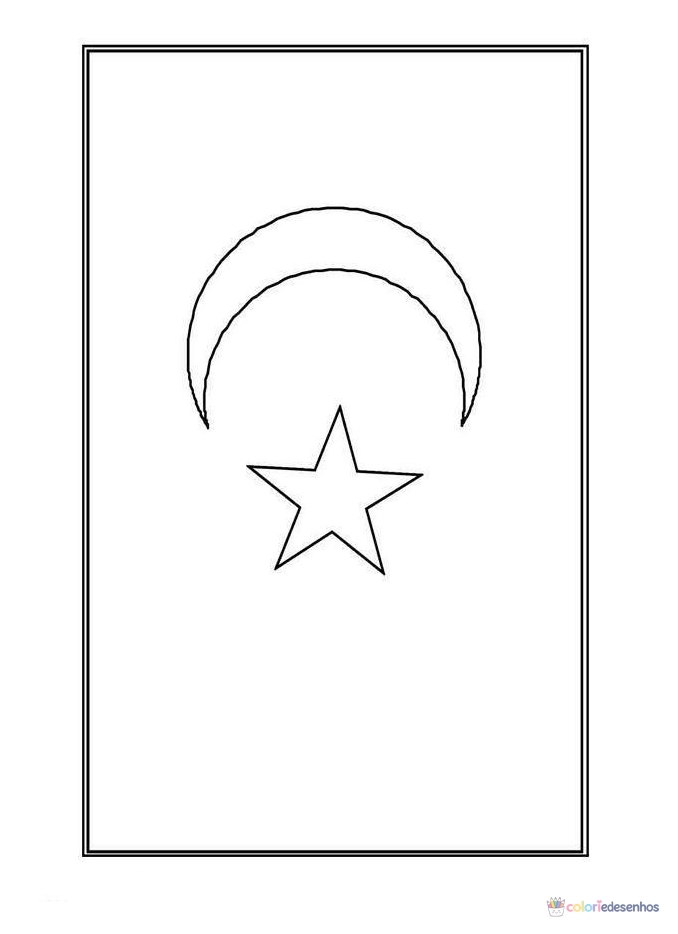 Bandeiras para colorir