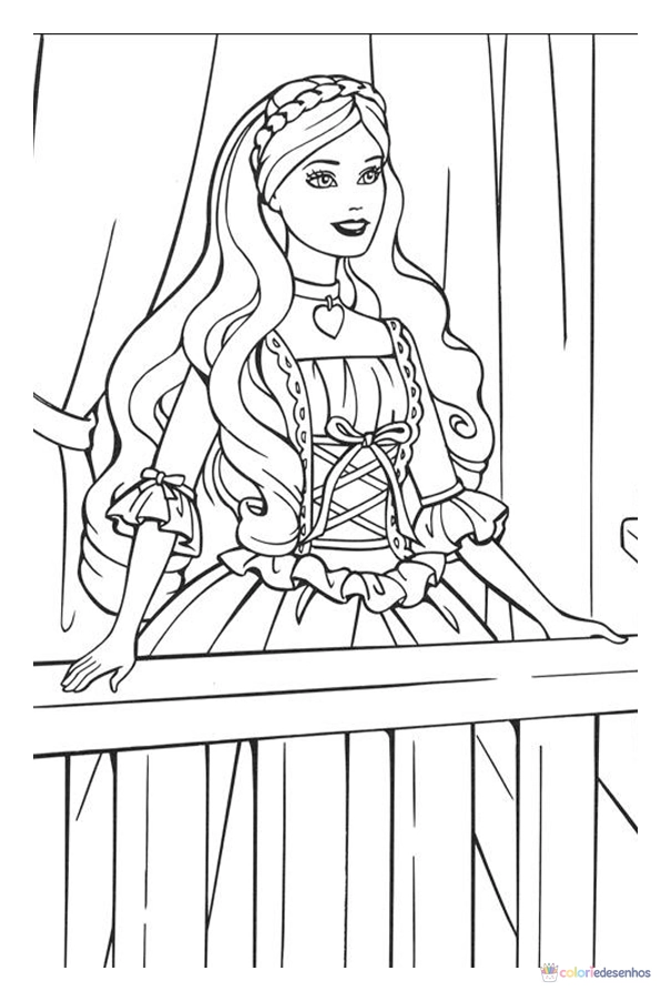 Barbie para colorir