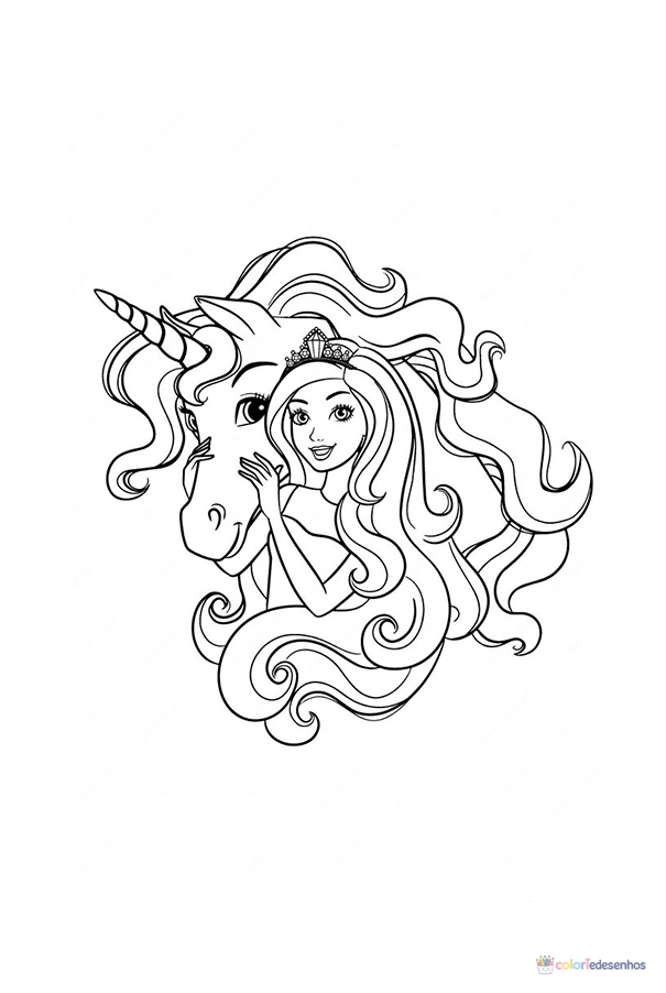 Barbie para colorir