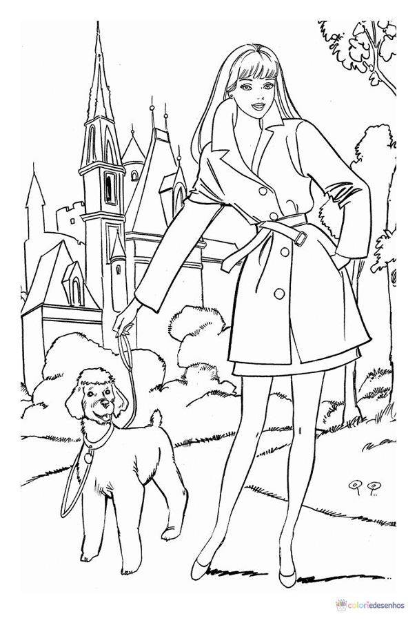 Barbie para colorir
