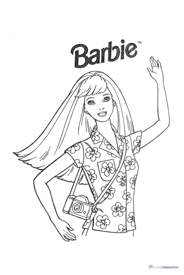 Barbie para colorir
