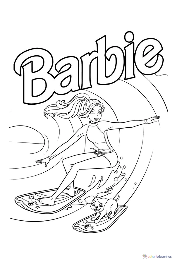 Barbie para colorir