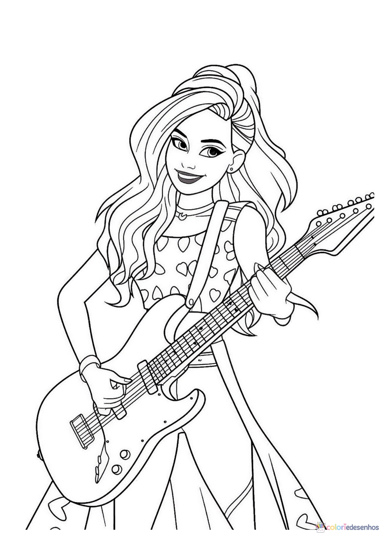 Barbie para imprimir e colorir para colorir