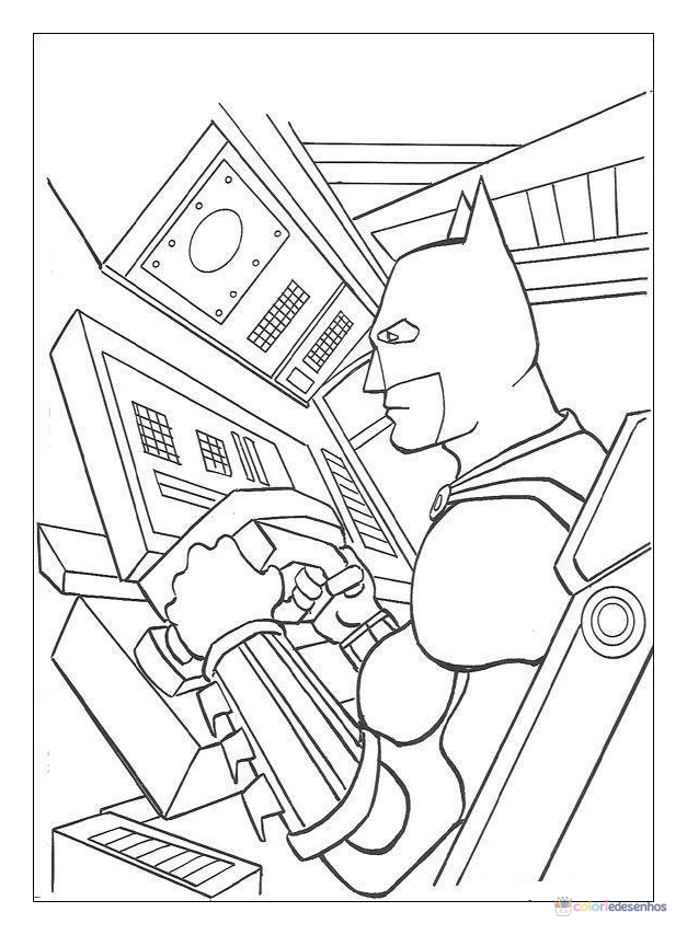 Batman para colorir