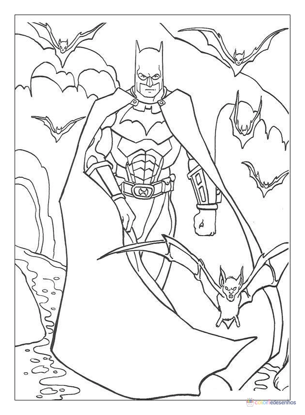 Batman para colorir
