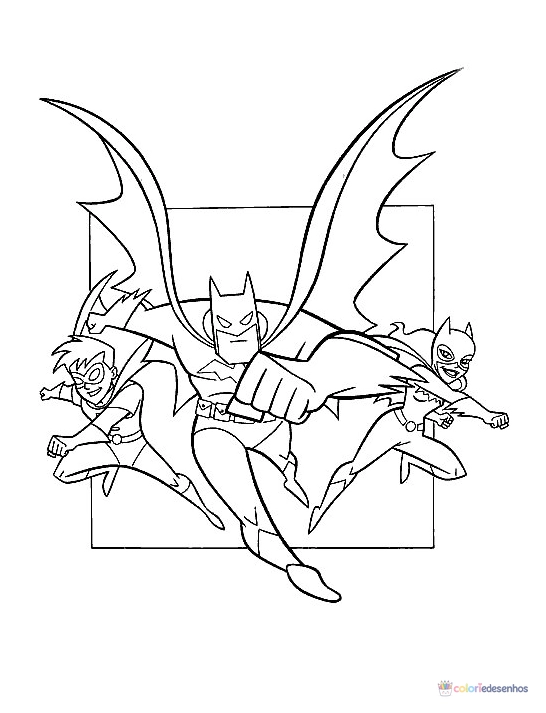 Batman para colorir