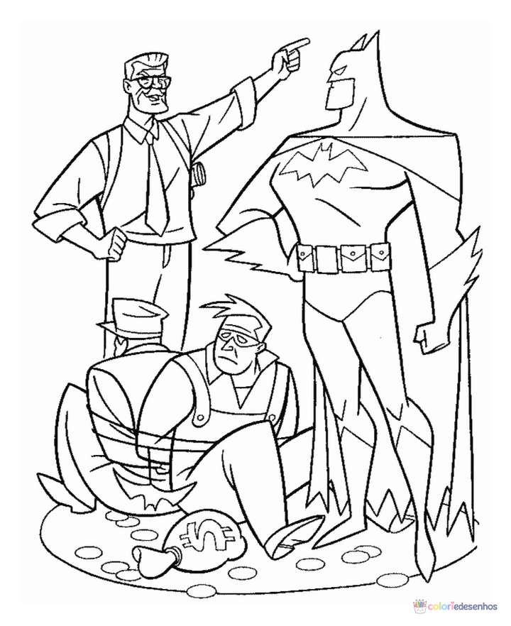 Batman para colorir