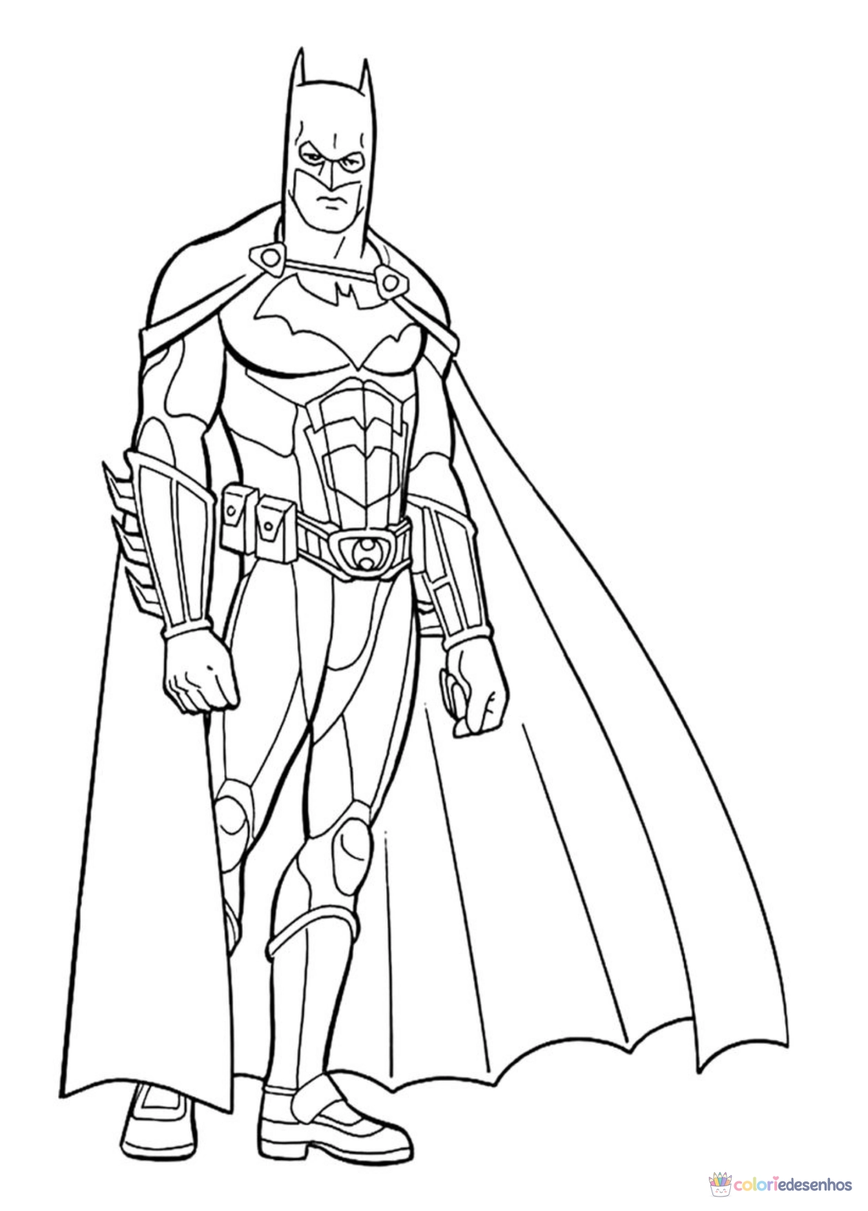 Batman para imprimir e colorir para colorir