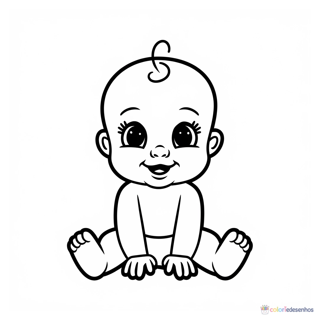 Desenhos de Bebês para colorir