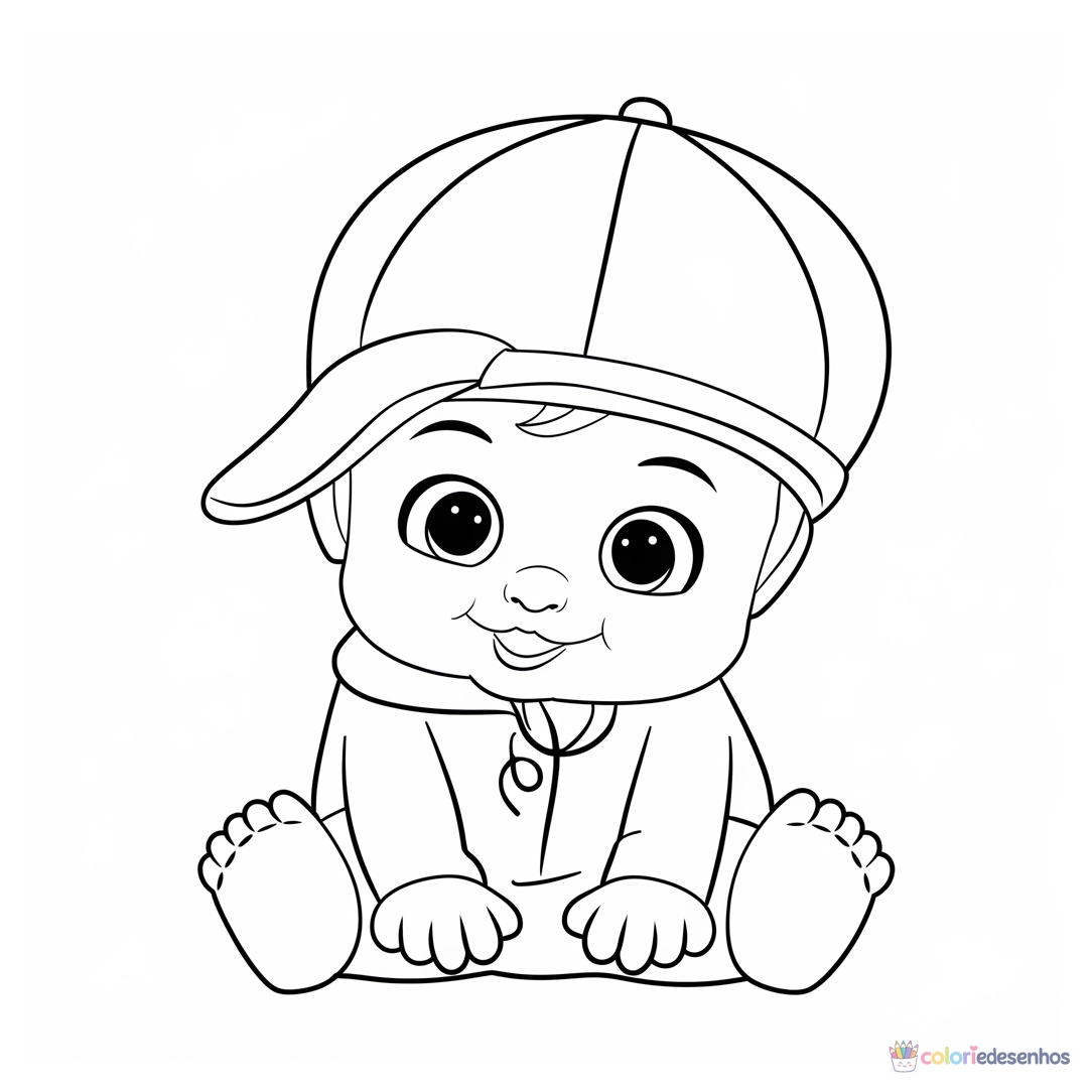 Bebê para colorir
