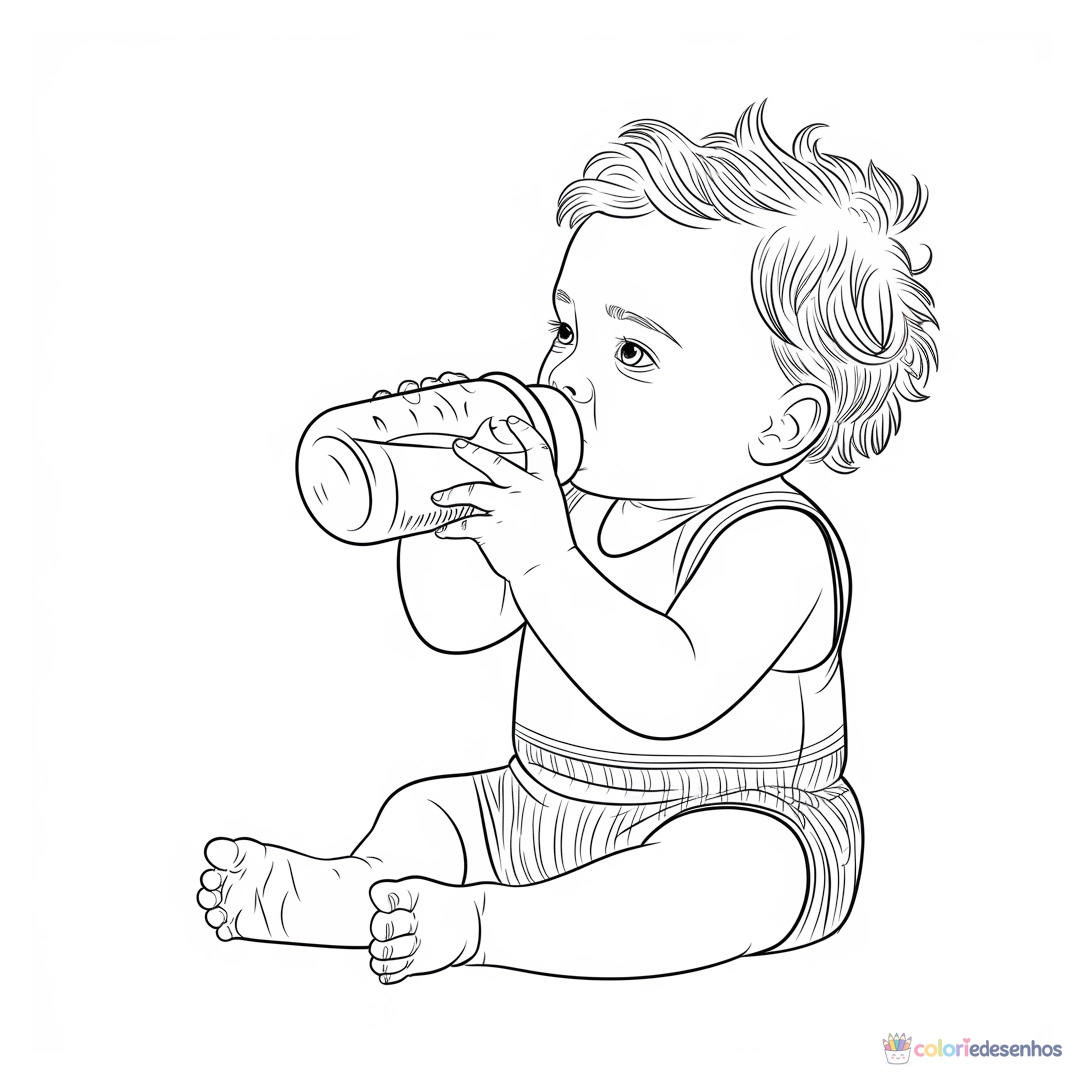 Bebê para colorir