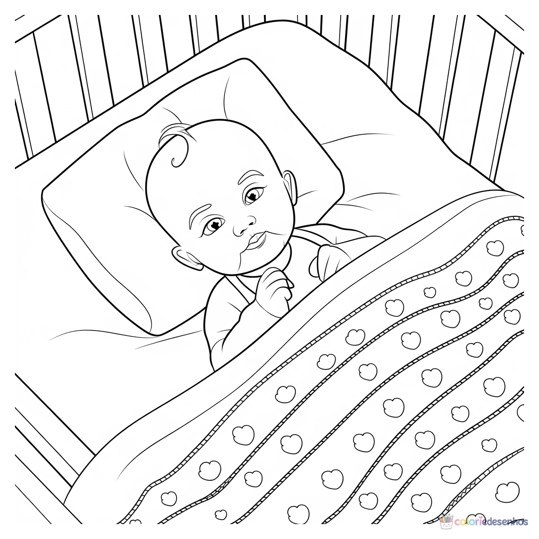 Bebê para colorir