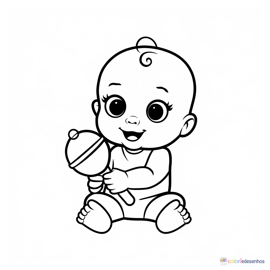 Bebê para colorir
