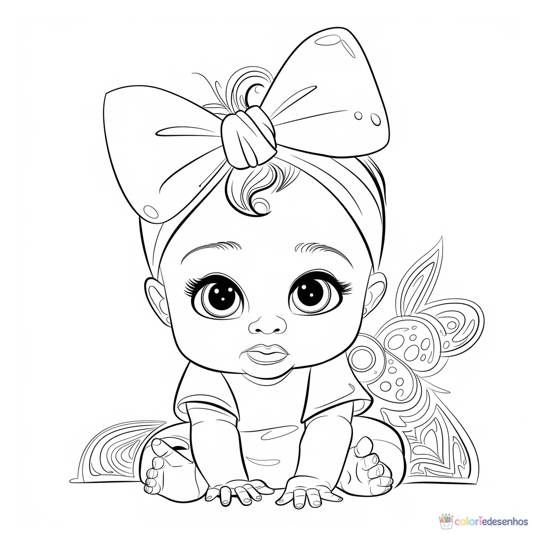 Bebê para colorir