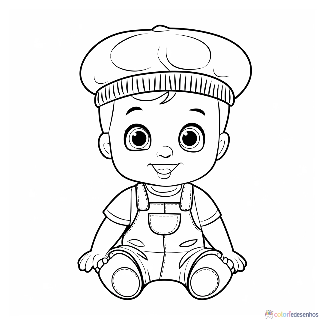 Bebê para colorir