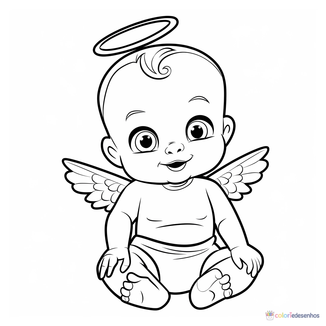 Bebê para colorir