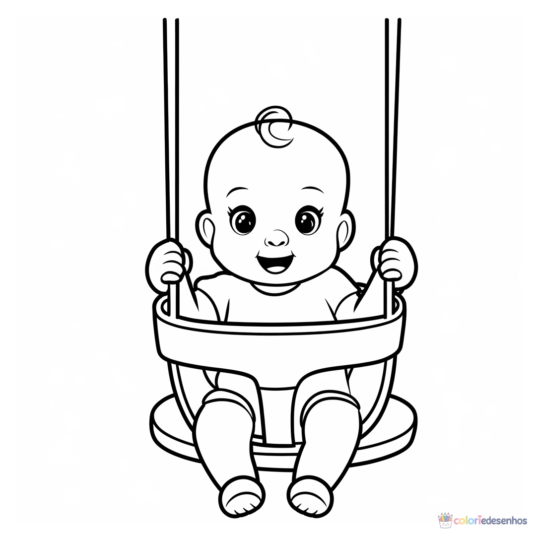 Bebê para colorir