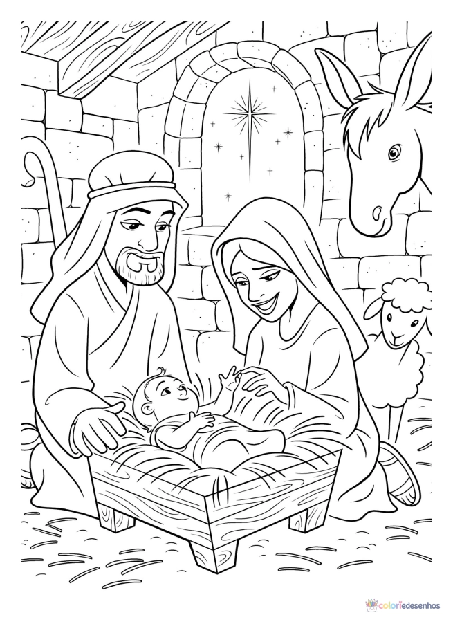 Jesus para colorir