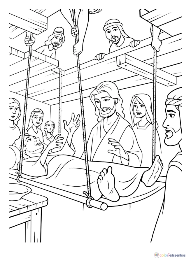 Jesus para colorir