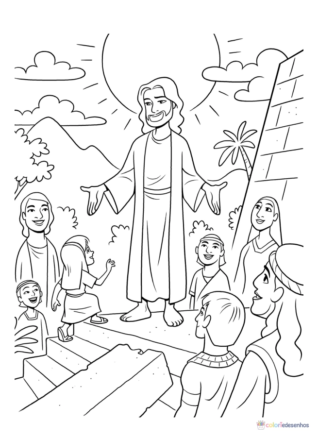Jesus para colorir