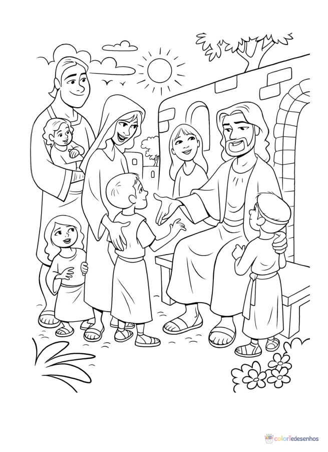 Jesus para colorir