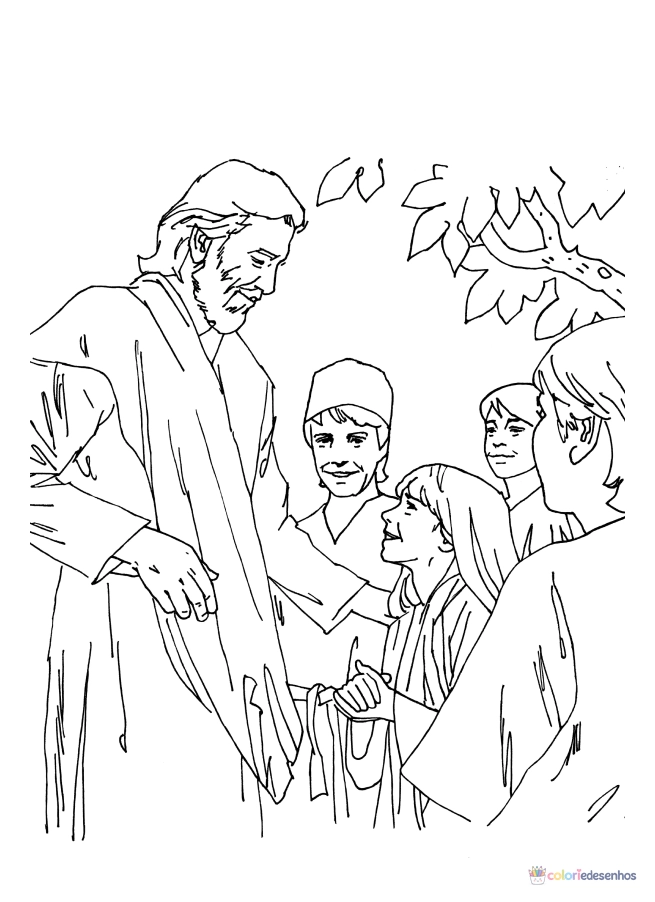 Jesus para colorir