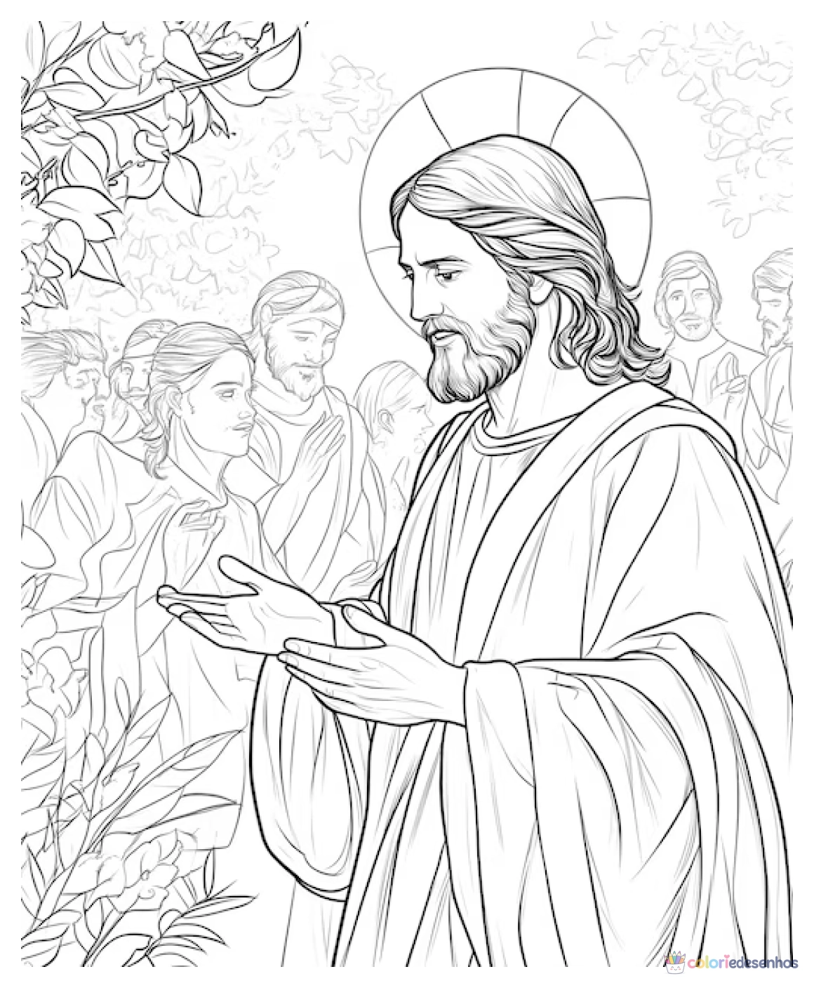 Jesus para colorir