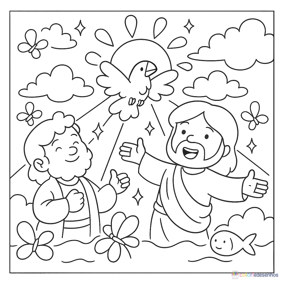 Desenhos bíblicos para imprimir e colorir para colorir