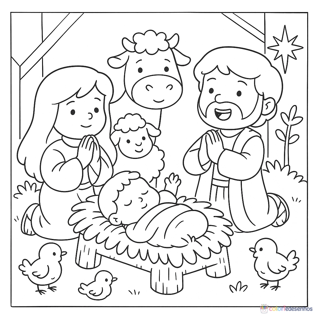 Desenhos bíblicos para imprimir e colorir para colorir