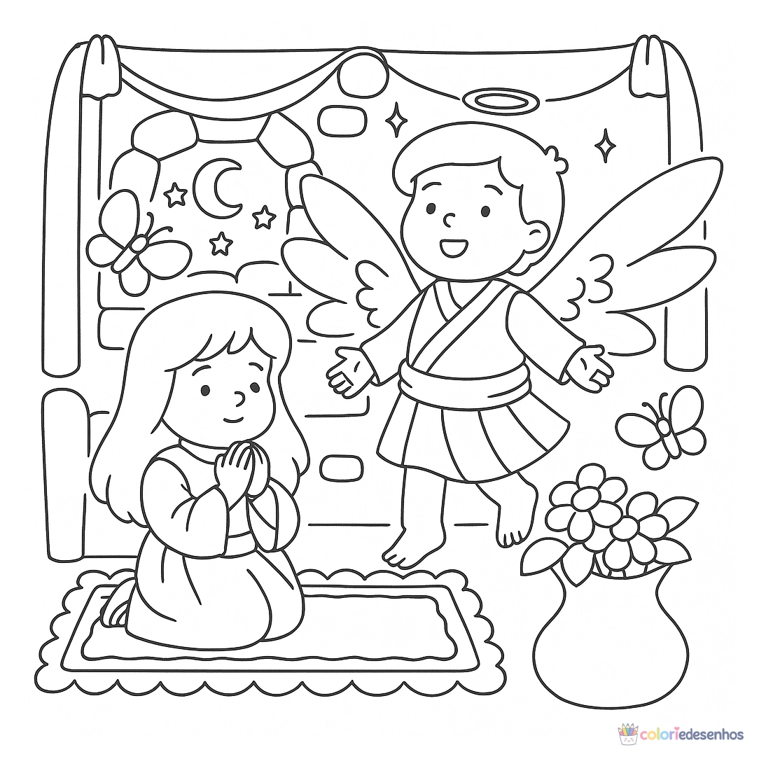 Desenhos bíblicos para imprimir e colorir para colorir