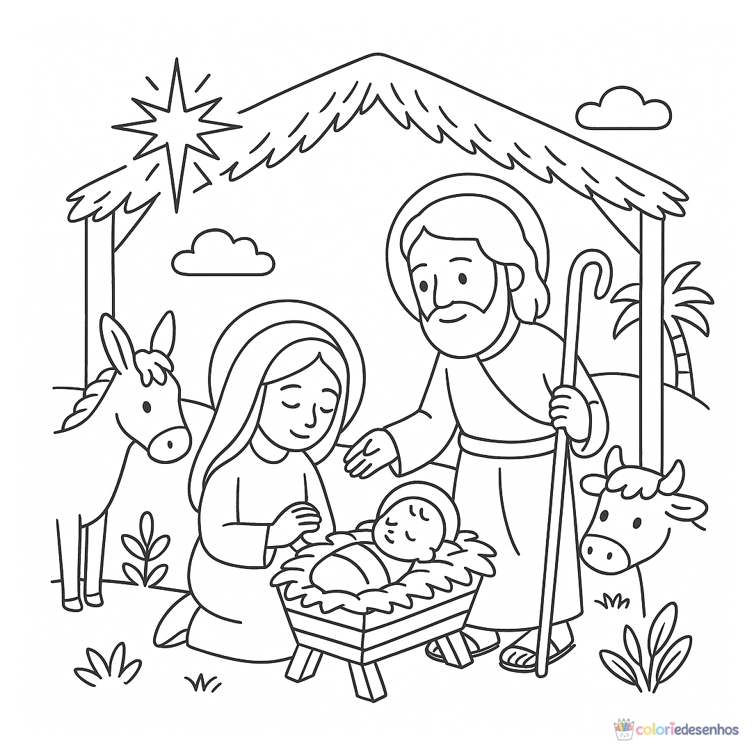 Desenhos bíblicos para imprimir e colorir para colorir