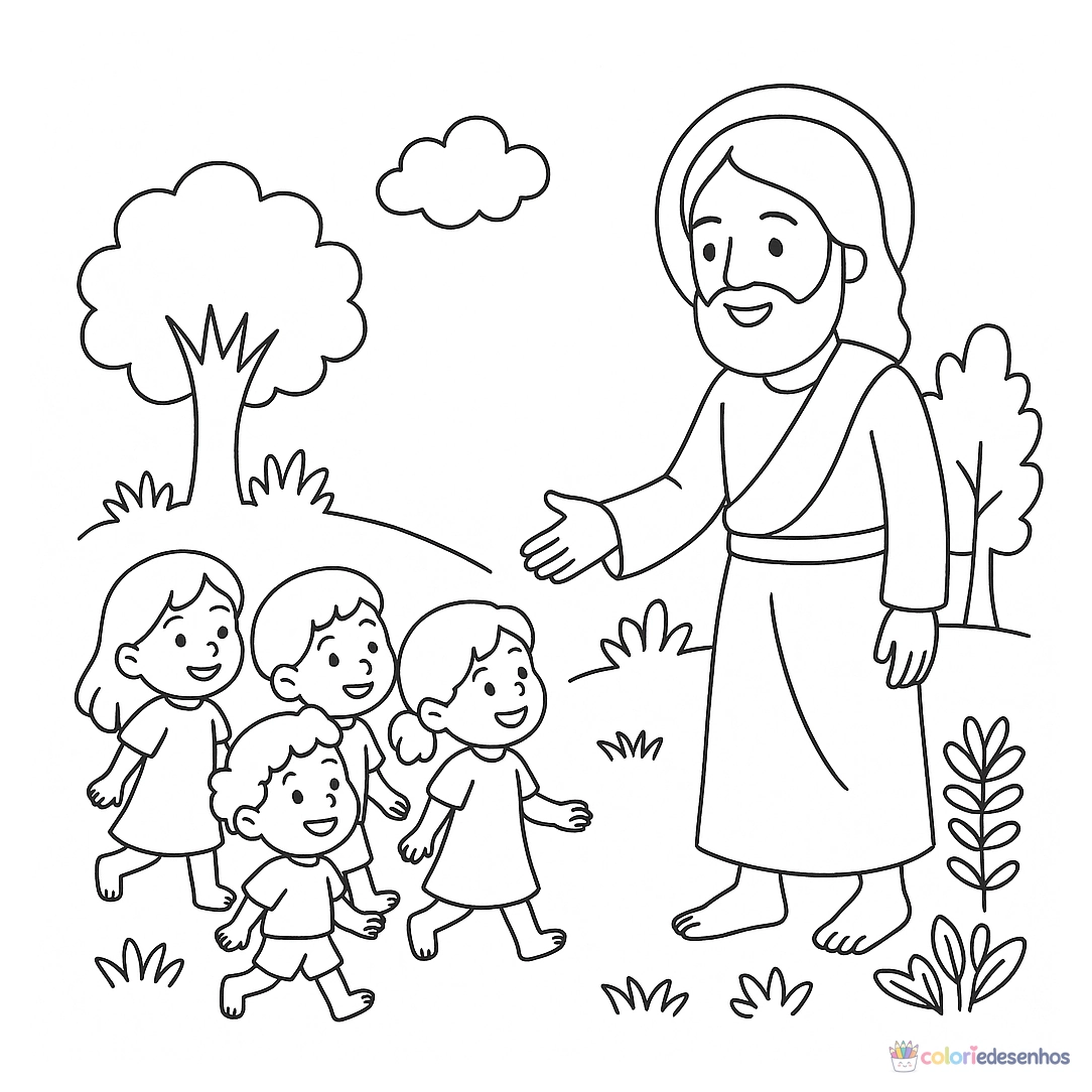 Desenhos bíblicos para imprimir e colorir para colorir