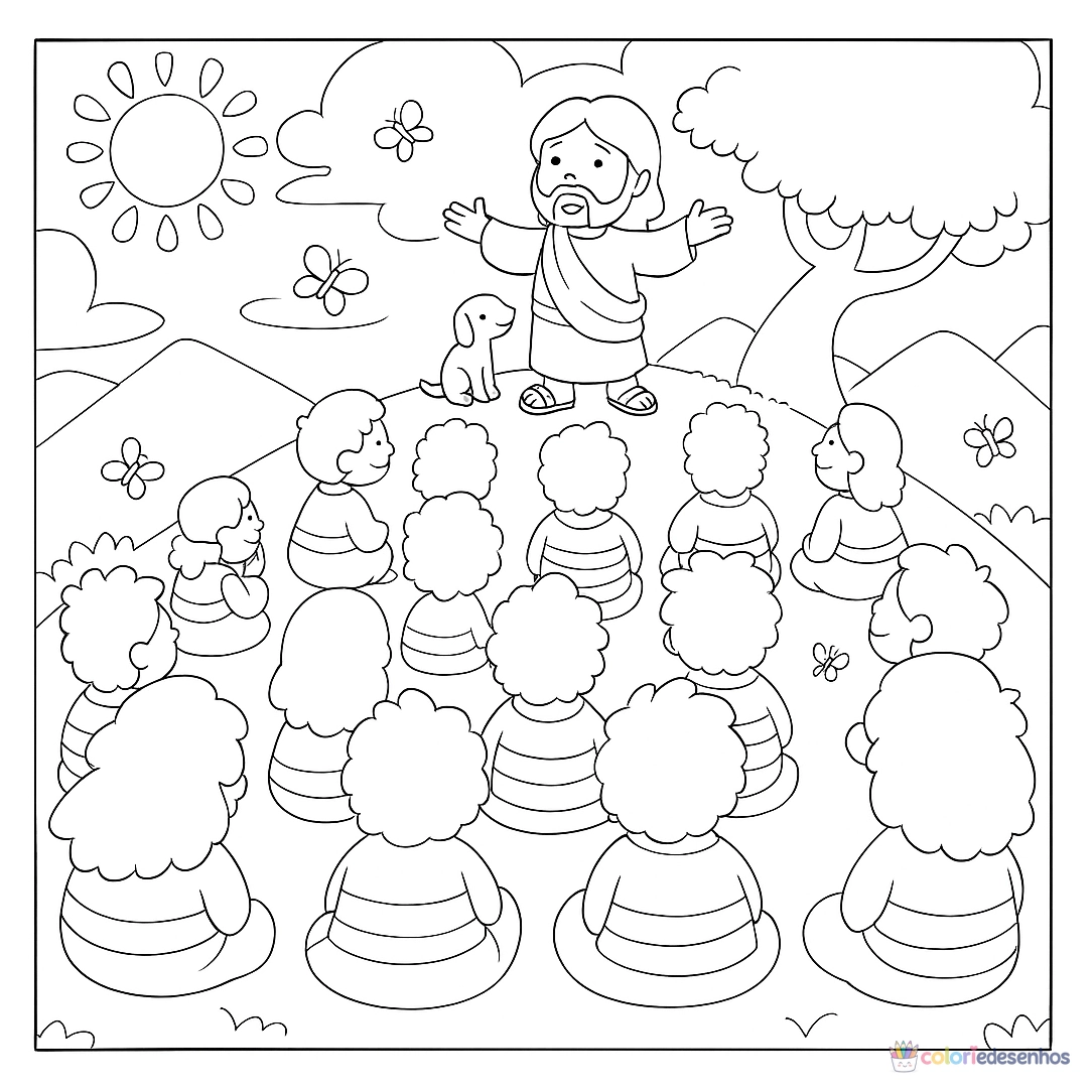 Desenhos bíblicos para imprimir e colorir para colorir