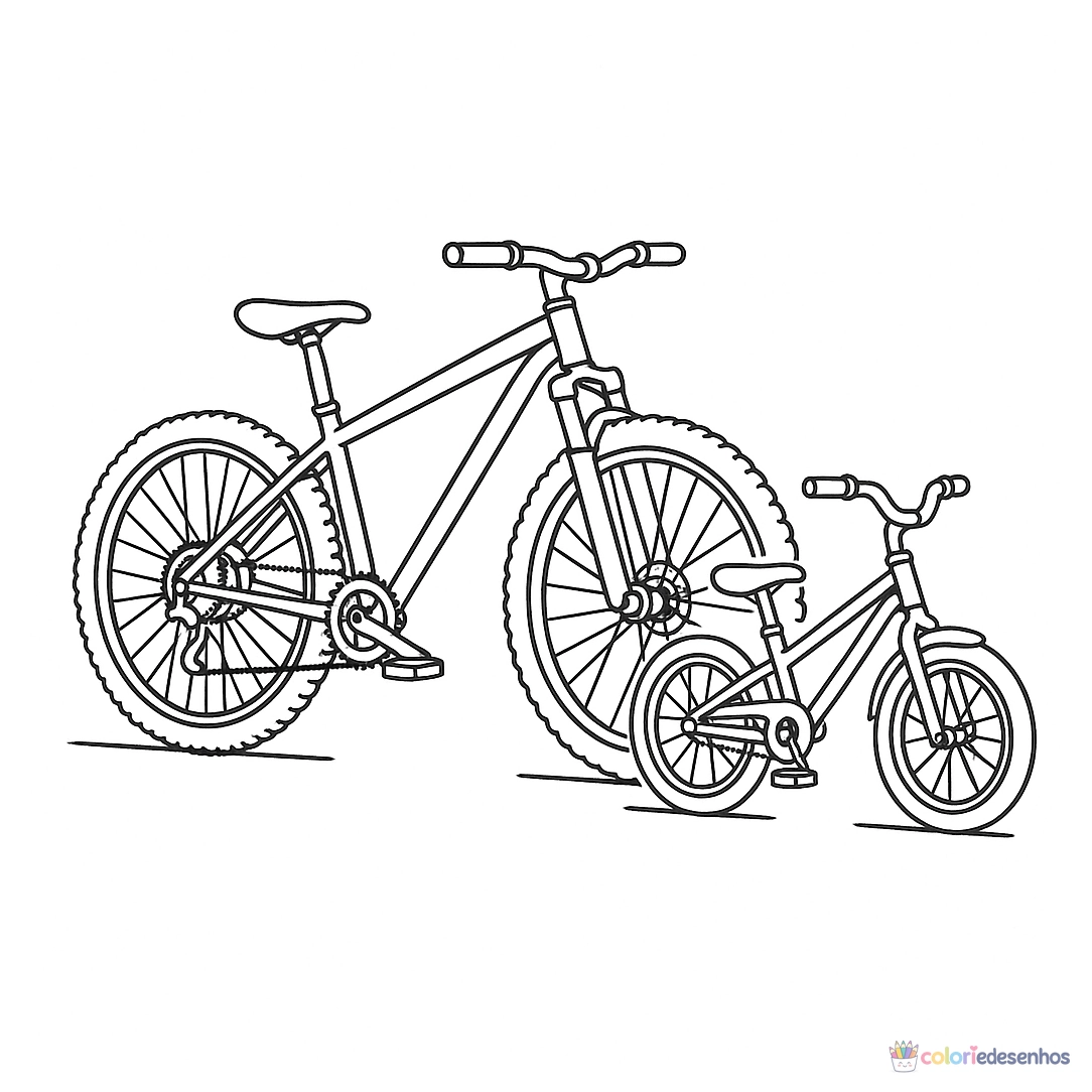 Desenhos de Bicicleta para colorir