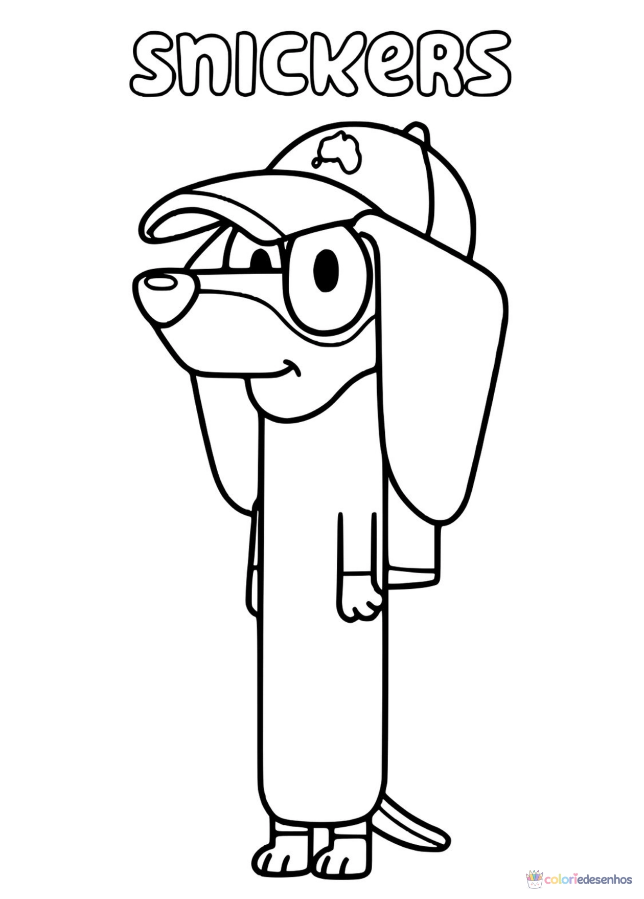 Bluey para imprimir e colorir para colorir