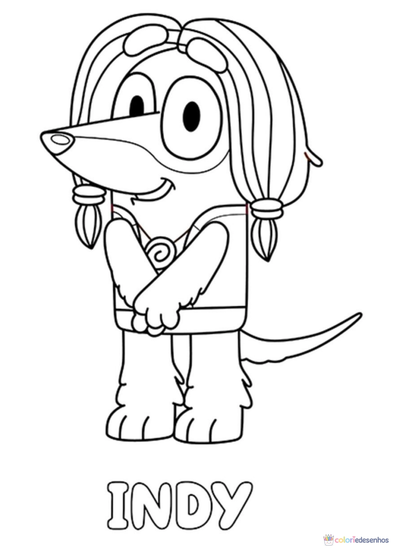 Bluey para imprimir e colorir para colorir