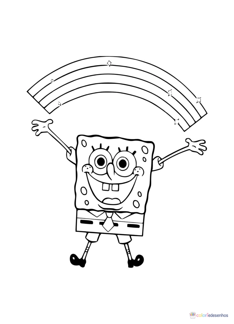 Bob Esponja para colorir