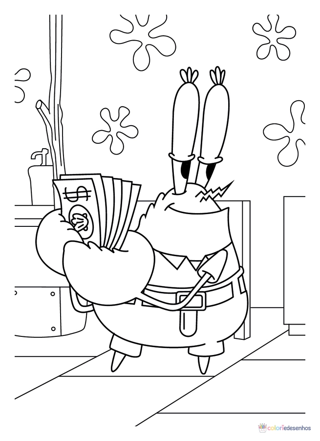 Bob Esponja para colorir